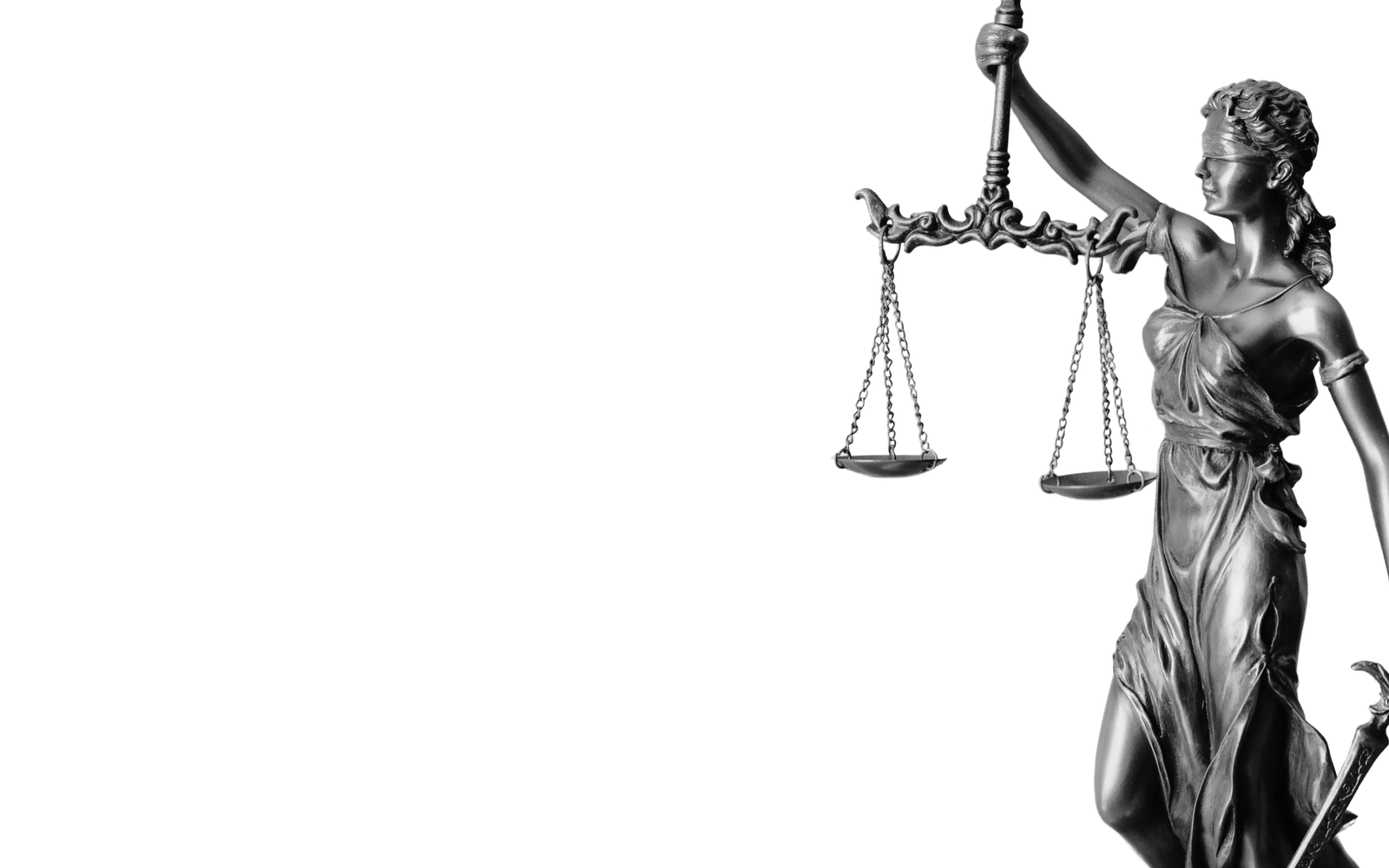 Adalet heykeli — terazi tutan Themis